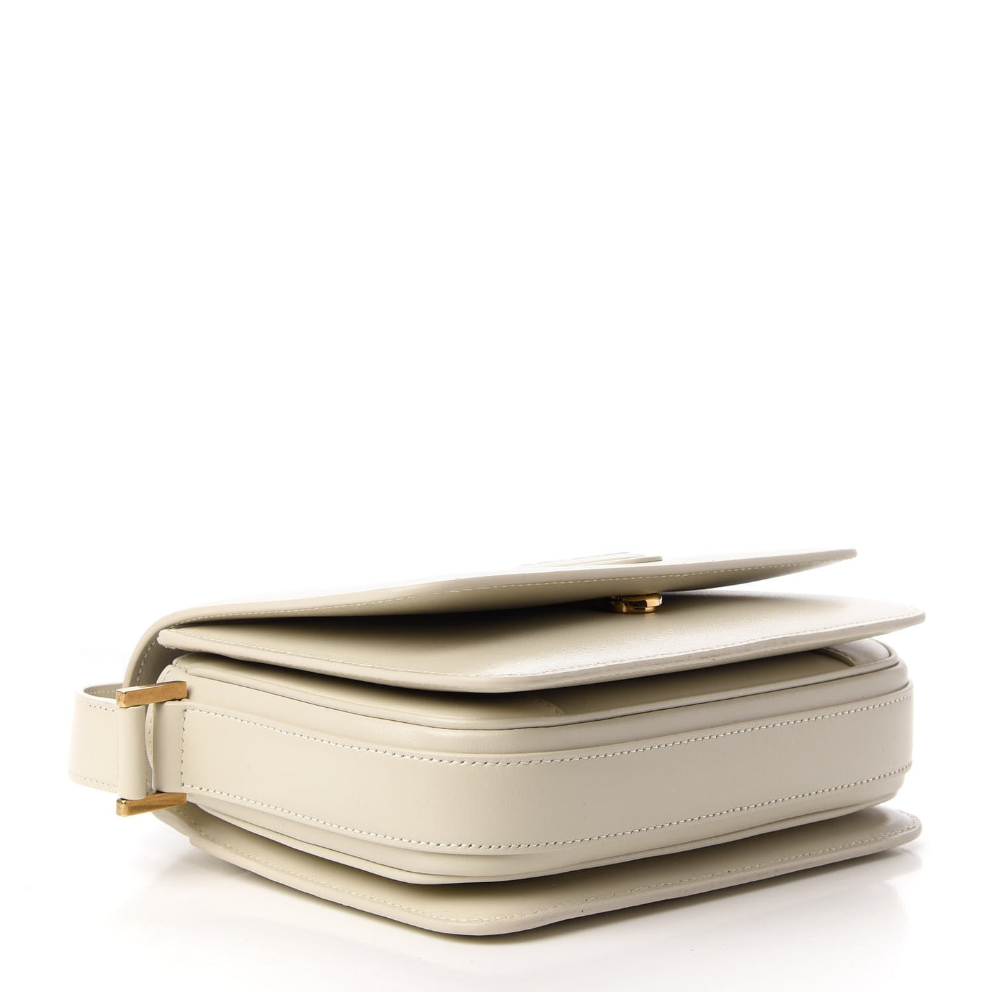 Calfskin Le 61 Shoulder Bag White