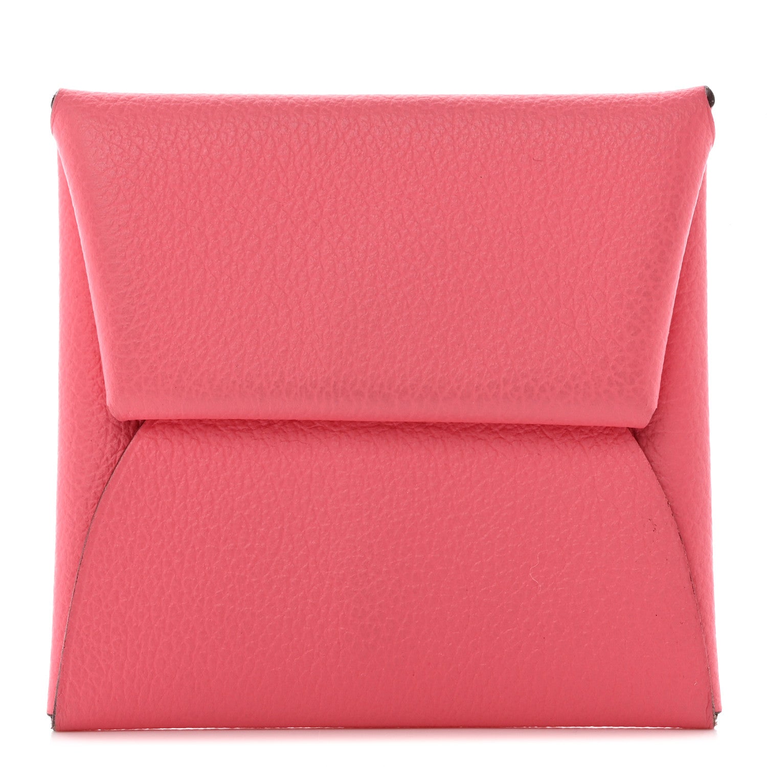 Hermes Chevre Mysore Bastia Coin Purse Rose Ete 1 of 8