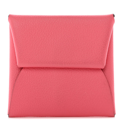 Hermes Chevre Mysore Bastia Coin Purse Rose Ete 1 of 8