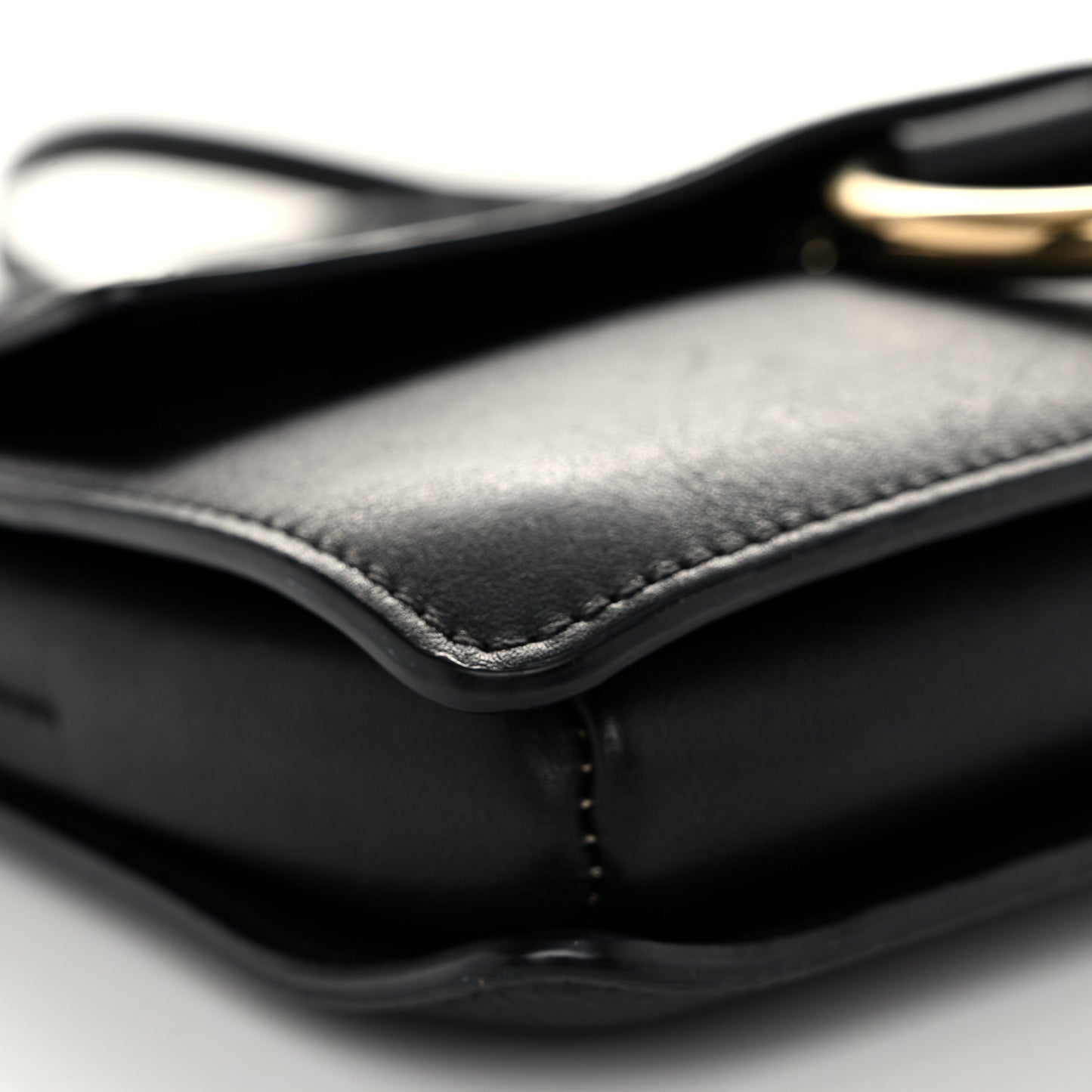 Suede Calfskin Small Faye Shoulder Bag Black