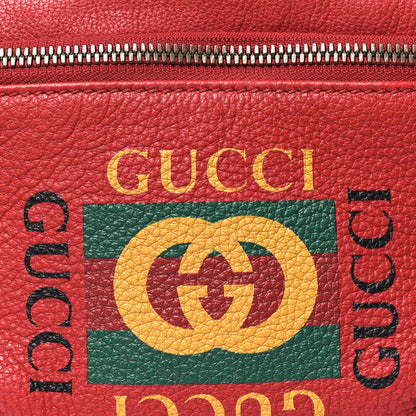 Gucci Grained Calfskin Small Logo Belt Bag Hibiscus Red 8 of 10