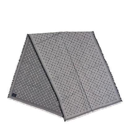 Louis Vuitton Cotton Monogram Essential Stole Gris 2 of 3