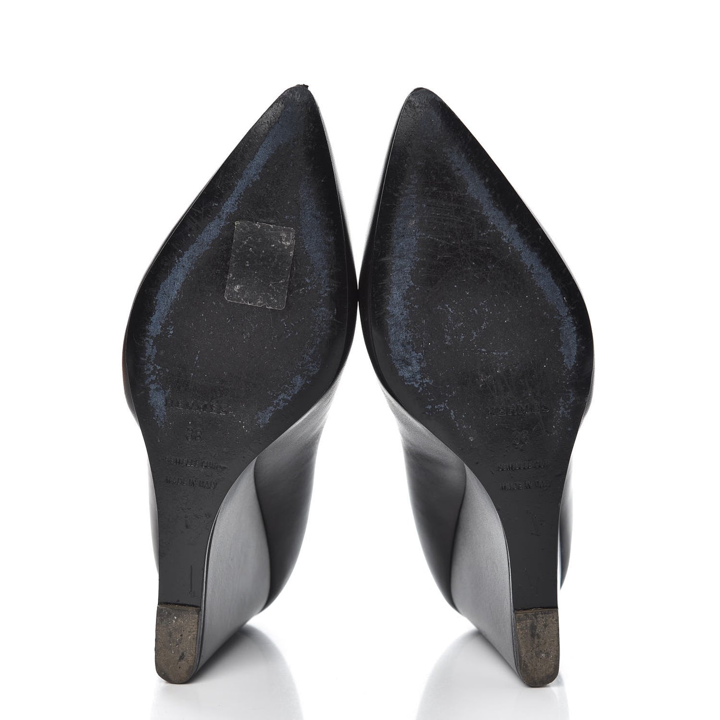 Box Wedge Booties 38 Black