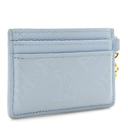 Louis Vuitton Empreinte Monogram LV Charms Card Holder Bleu Olympe 3 of 6