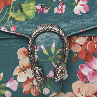 Gucci Calfskin Blooms Print Medium Dionysus Shoulder Bag Bright Emerald Multicolor 10 of 10