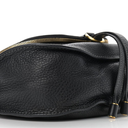 Chloe Calfskin Medium Marcie Round Zip Crossbody Bag Black 8 of 11
