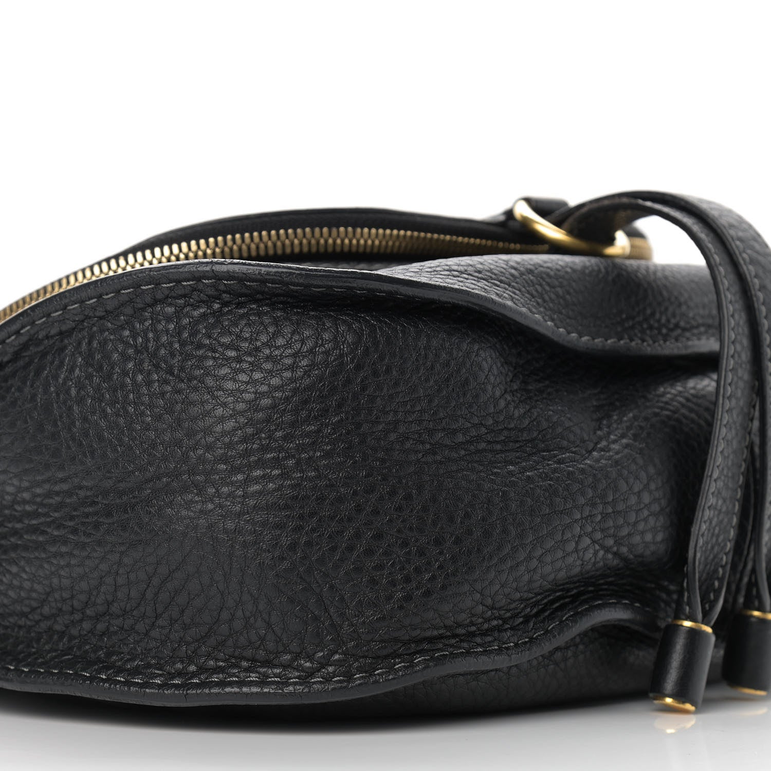 Chloe Calfskin Medium Marcie Round Zip Crossbody Bag Black 8 of 11