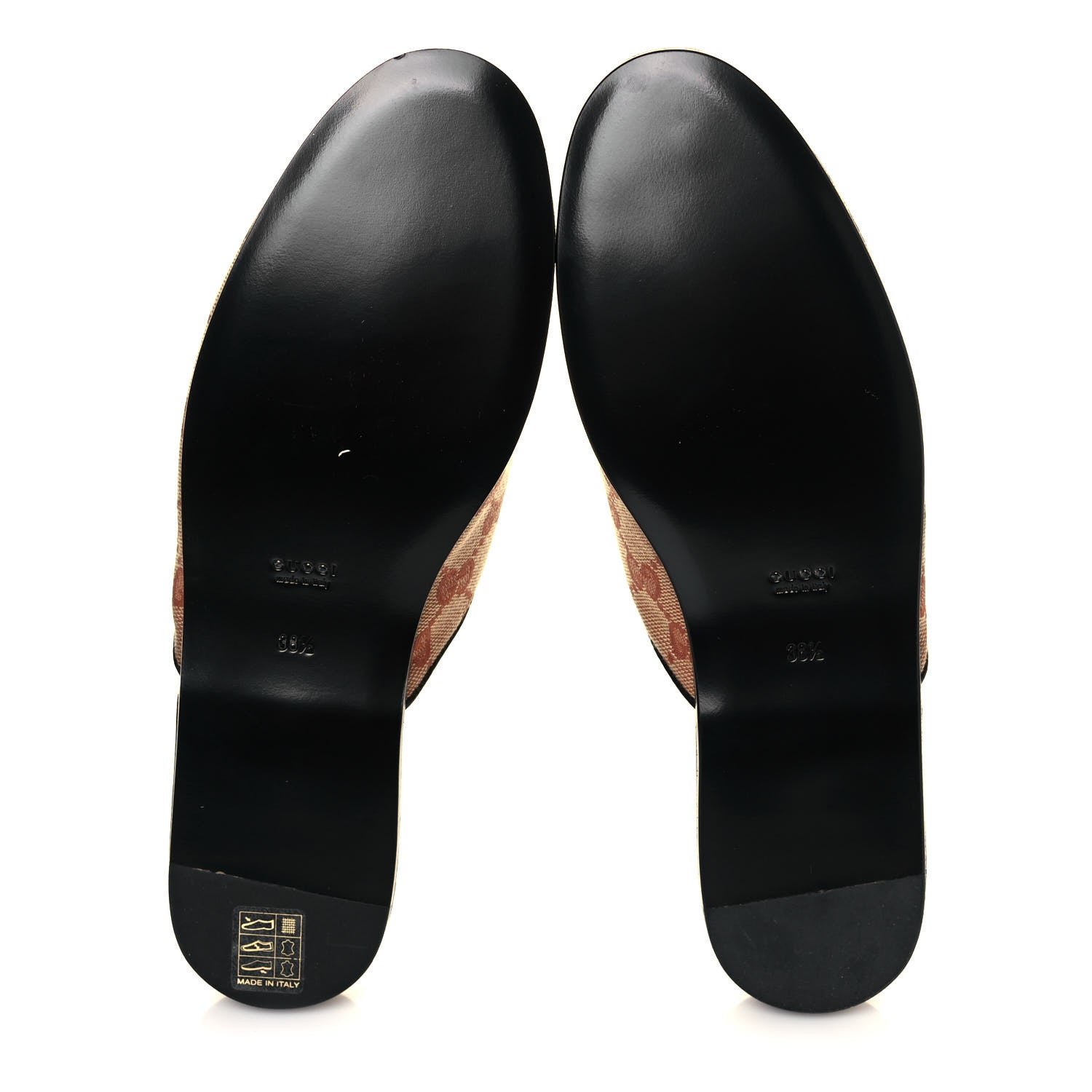 Gucci X MLB Monogram NY Yankees Embroidered Womens GG Slippers 38.5 Beige Ruggine 5 of 8