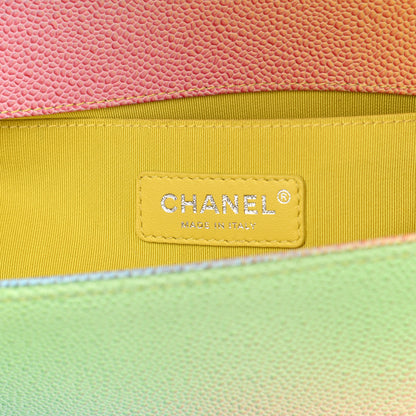 Chanel Caviar Quilted Medium Cuba Rainbow Boy Flap Multicolor 6 of 10