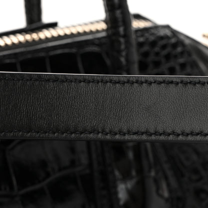 Givenchy Calfskin Crocodile Embossed Small Antigona Black 11 of 12