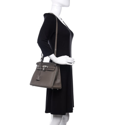 Hermes Taurillon Clemence Kelly Retourne 25 Etain 2 of 12