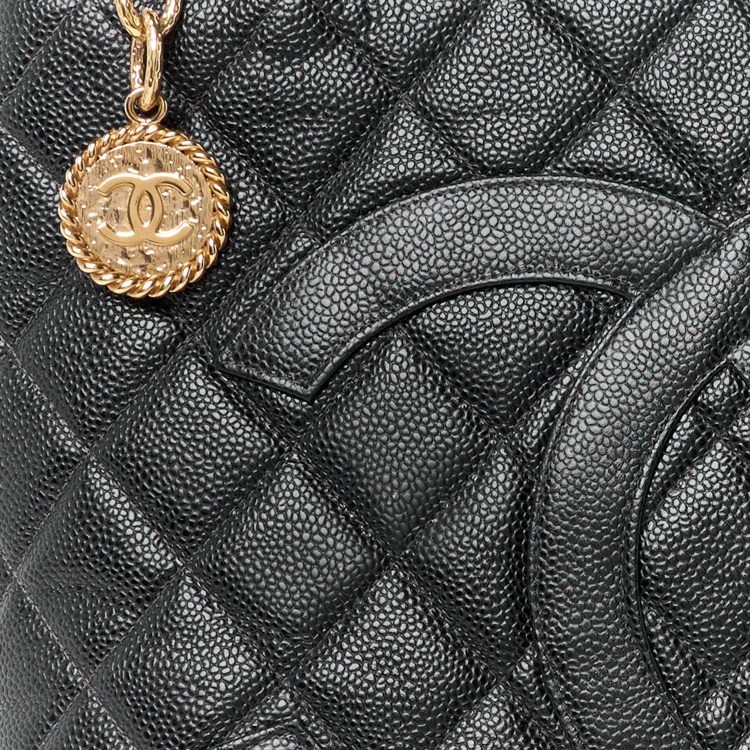 Chanel Caviar Quilted Medallion Tote Black 8 of 11