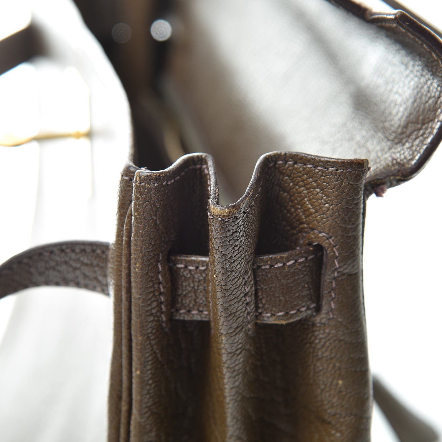 Hermes Chevre De Coromandel Kelly Retourne 32 Vert Bronze 44 of 50