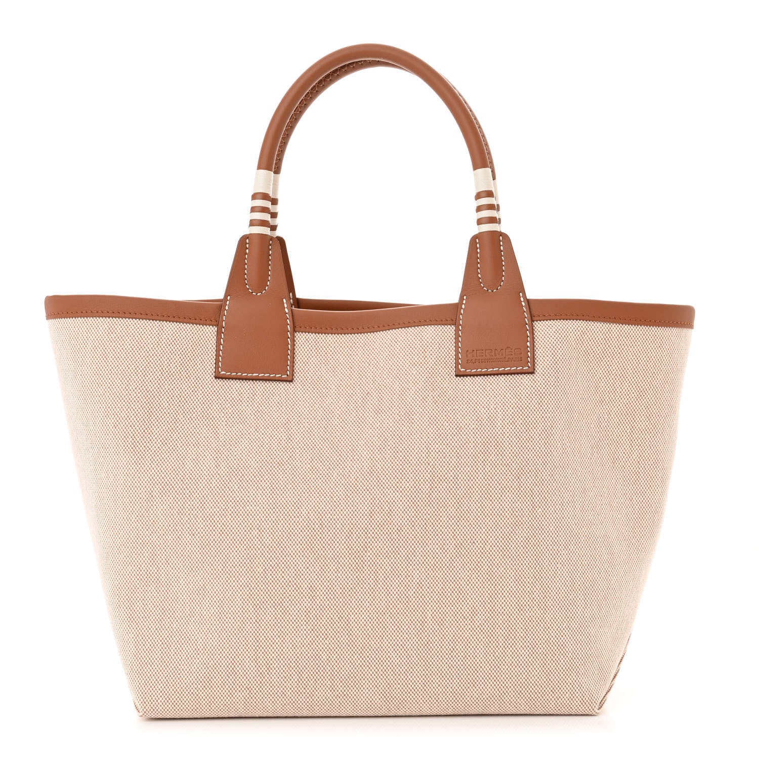 Hermes Military Toile Canvas Swift Steeple 25 Bag Gold 1 of 10