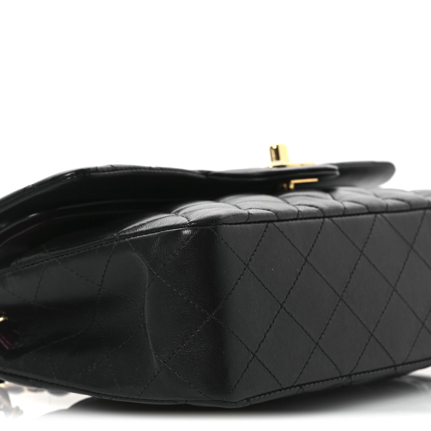 Chanel Lambskin Quilted Small Double Flap Black 9 of 11