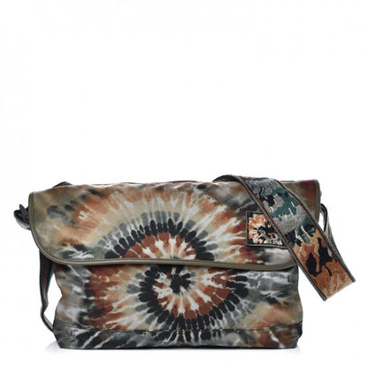 Valentino Garavani Nylon Tie Dye Messenger Bag Deep Army Green 1 of 8
