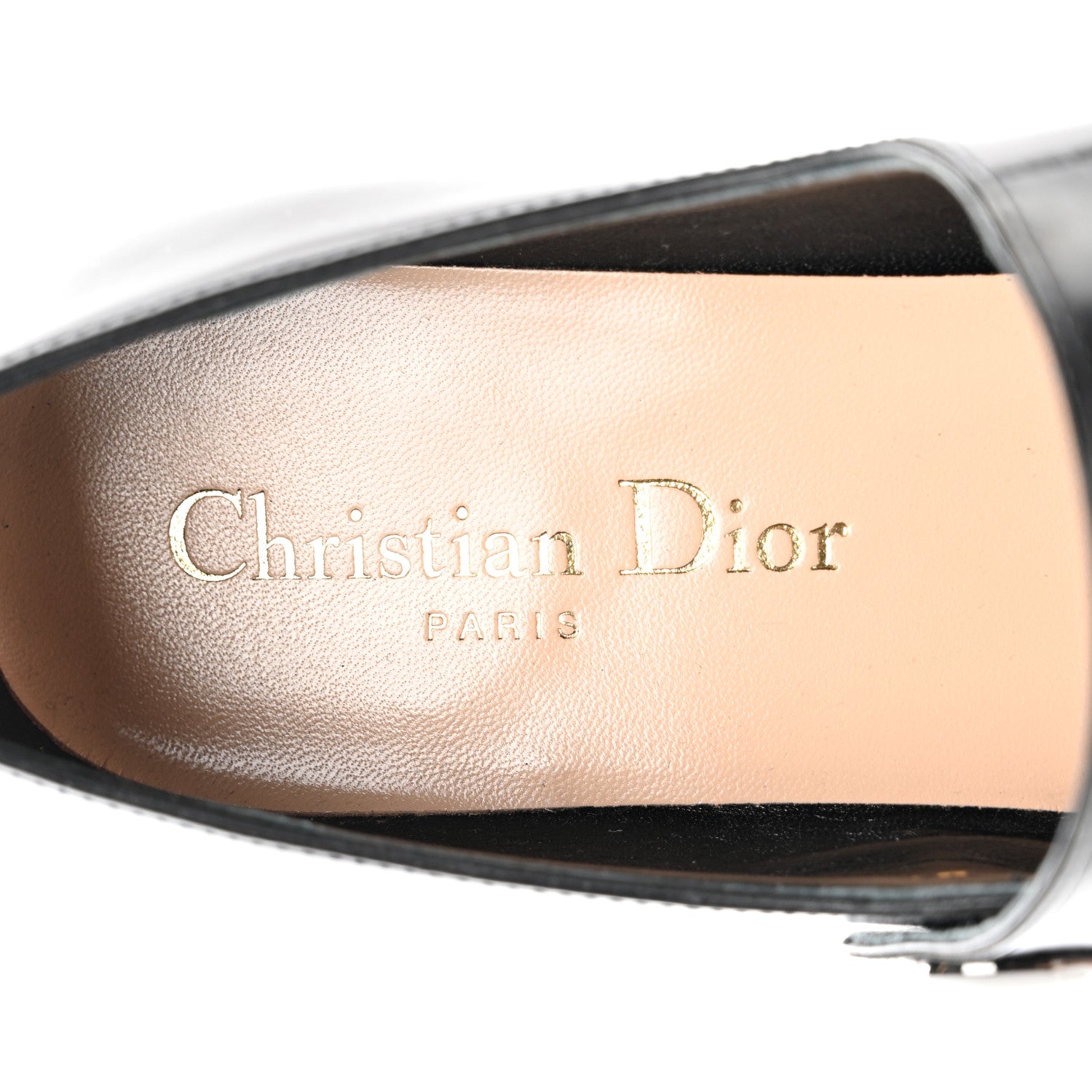 Christian Dior Brushed Calfskin Uniform 30mm Pumps 36.5 Black 7 of 9