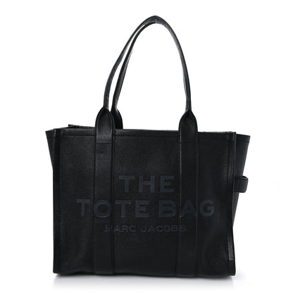 Marc Jacobs Grained Calfskin Large The Tote Bag Black 1 of 11