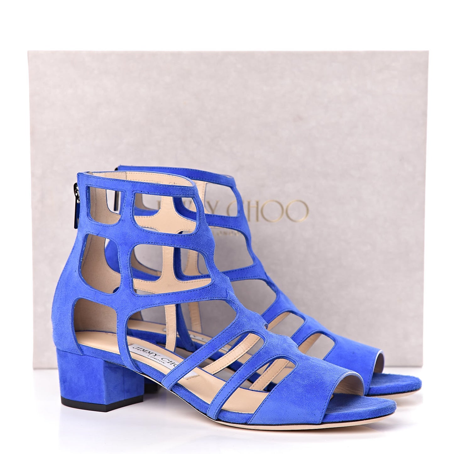 Suede Ren 35 Sandals 38 Cobalt