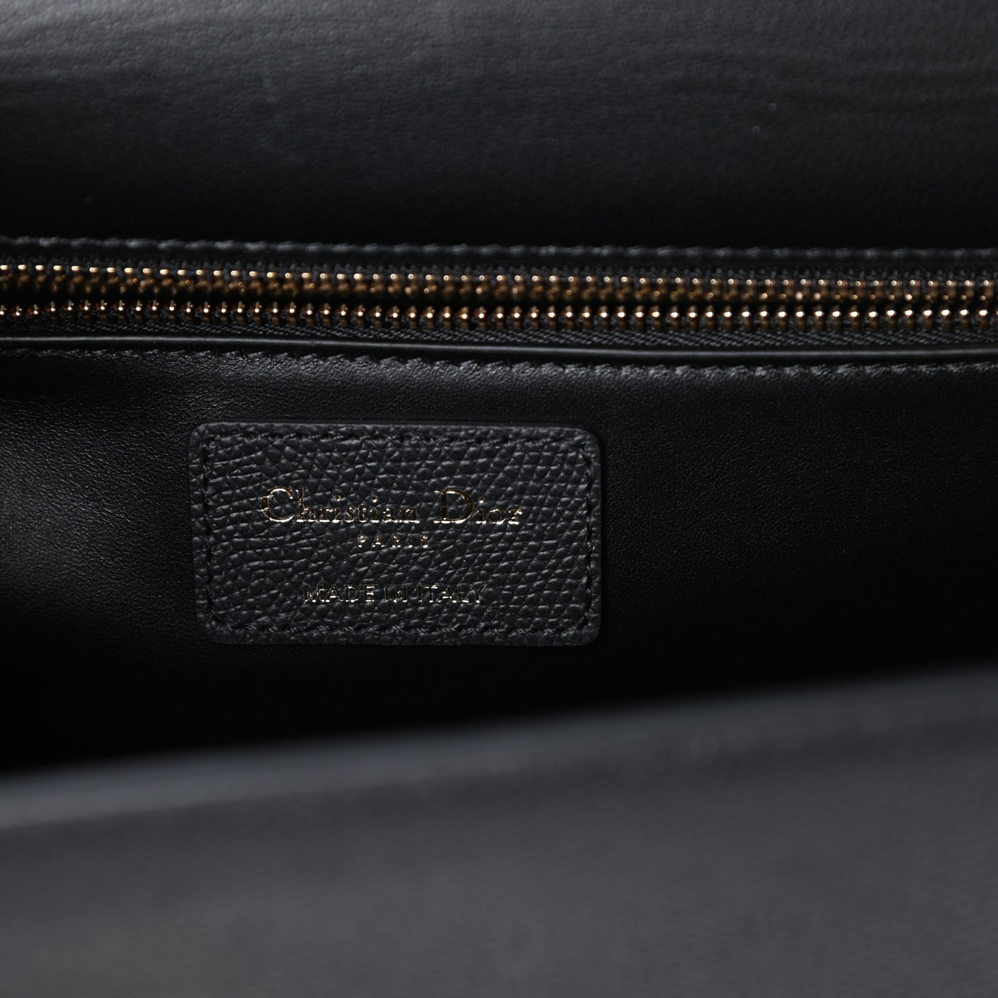Grained Calfskin Embossed 30 Montaigne Chain Flap Bag Black