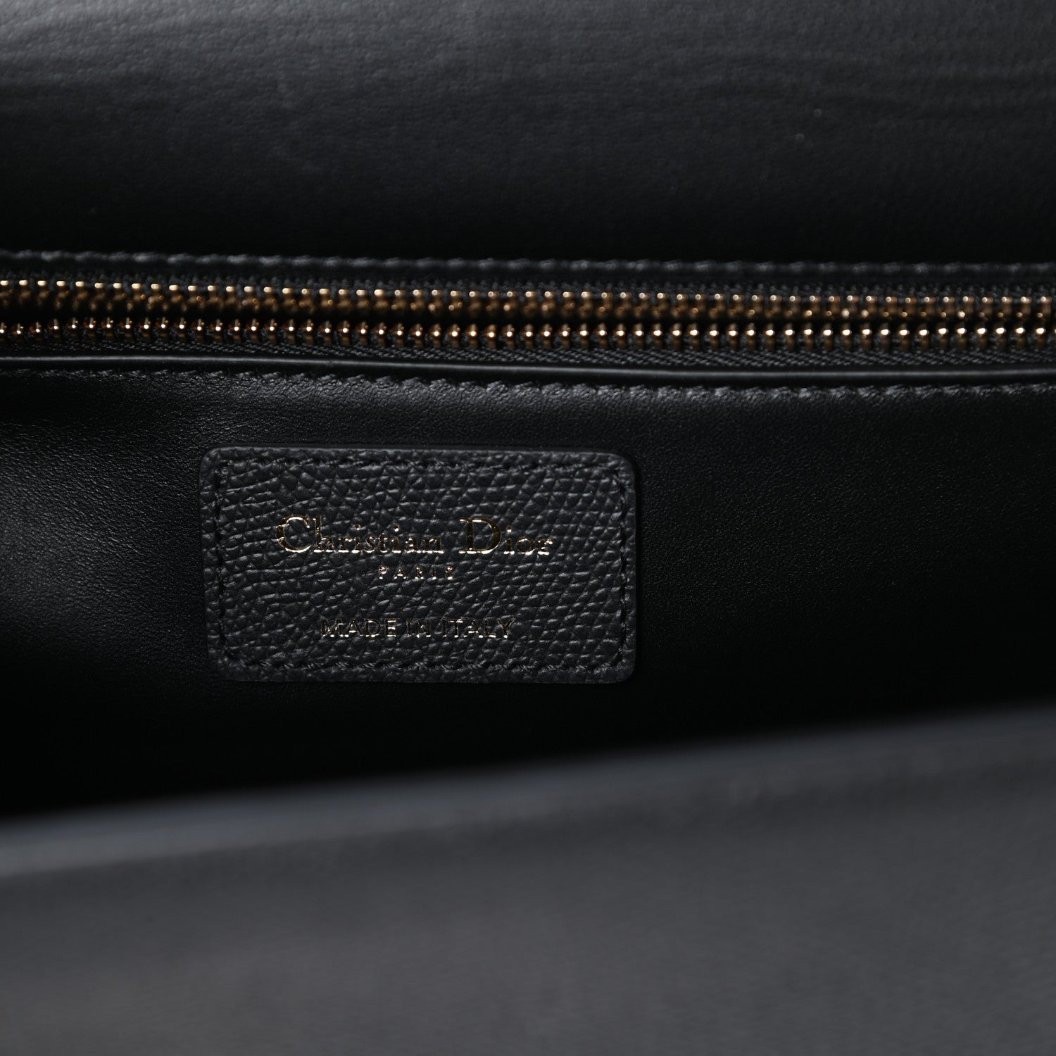 Christian Dior Grained Calfskin Embossed 30 Montaigne Chain Flap Bag Black 6 of 8