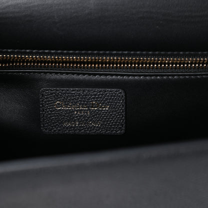 Christian Dior Grained Calfskin Embossed 30 Montaigne Chain Flap Bag Black 6 of 8
