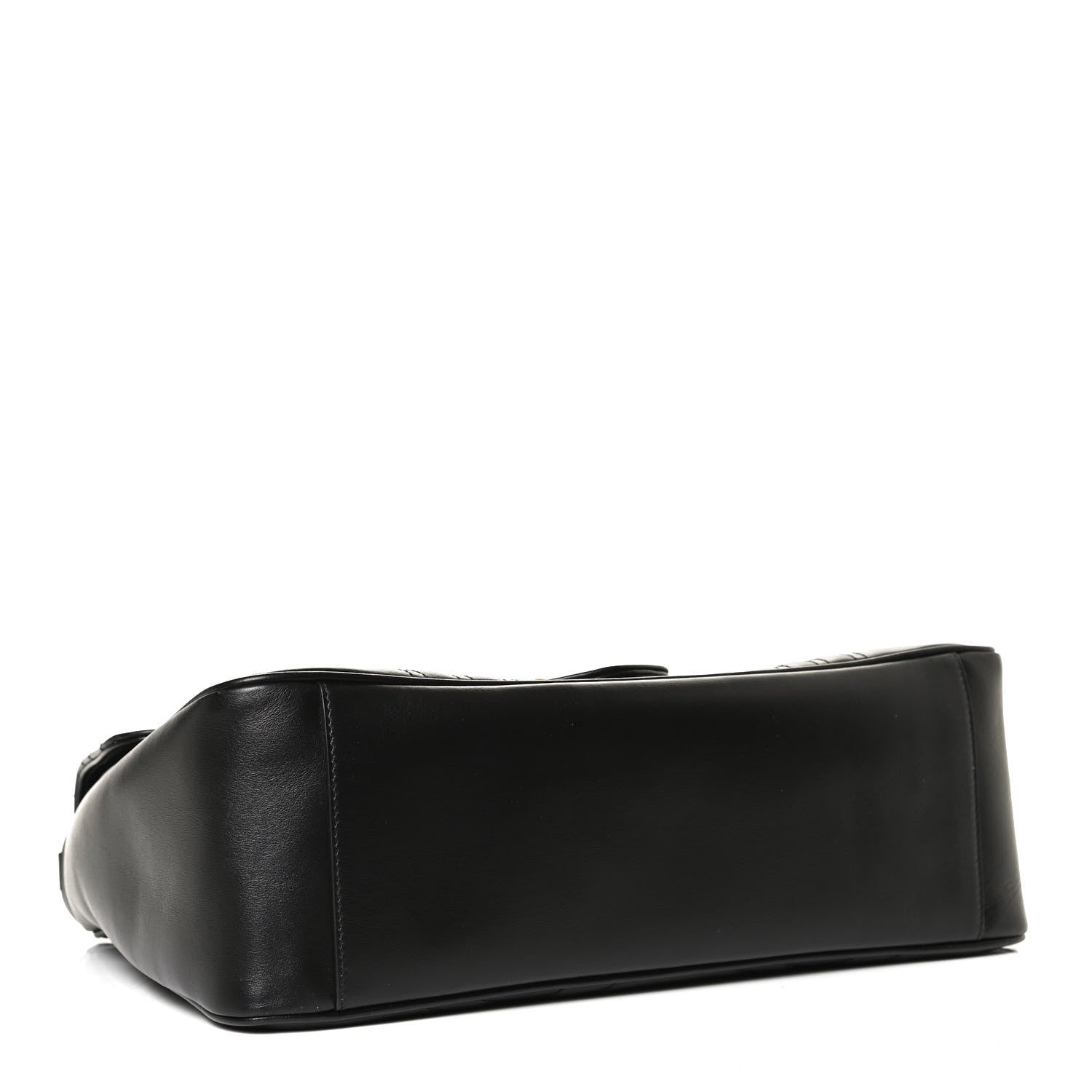 Gucci Calfskin Matelasse Medium GG Marmont Top Handle Shoulder Bag Black 4 of 11