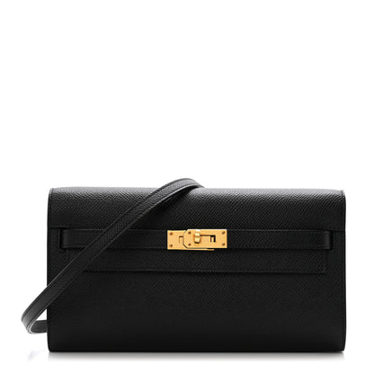 Hermes Epsom Kelly Wallet To Go Black 1 of 15