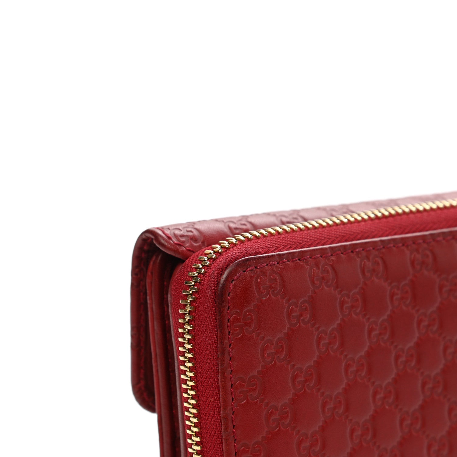 Gucci Soft Microguccissima Continental Zip Wallet Red 12 of 14