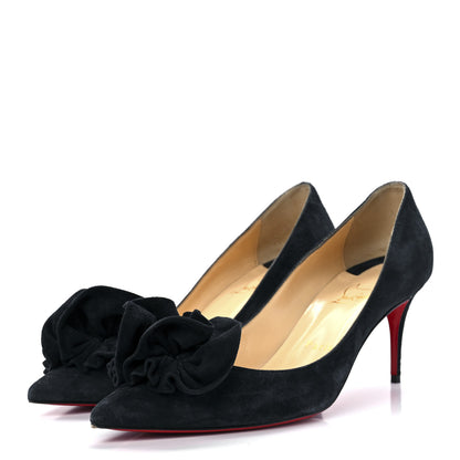 Christian Louboutin Veau Velours Anemosea 554 70 Pumps 39 Marine 3 of 10