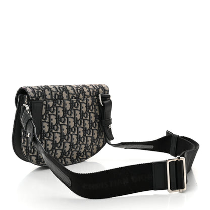 Christian Dior Oblique Saddle Messenger Pouch Beige Black 3 of 10