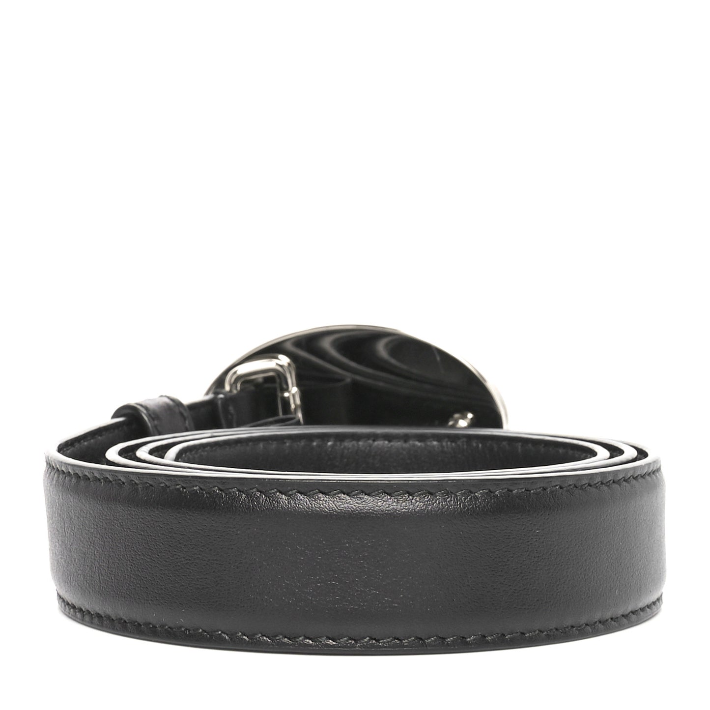 Calfskin Logo Belt 75 30 Black