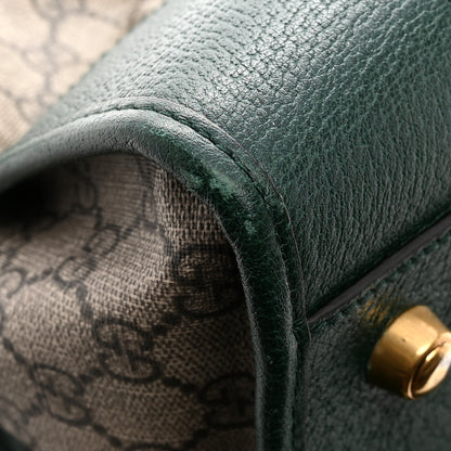 Gucci Soft GG Supreme Monogram Neo VintageWeb Skull Medium Duffle Bag Beige New Acero Green 11 of 13