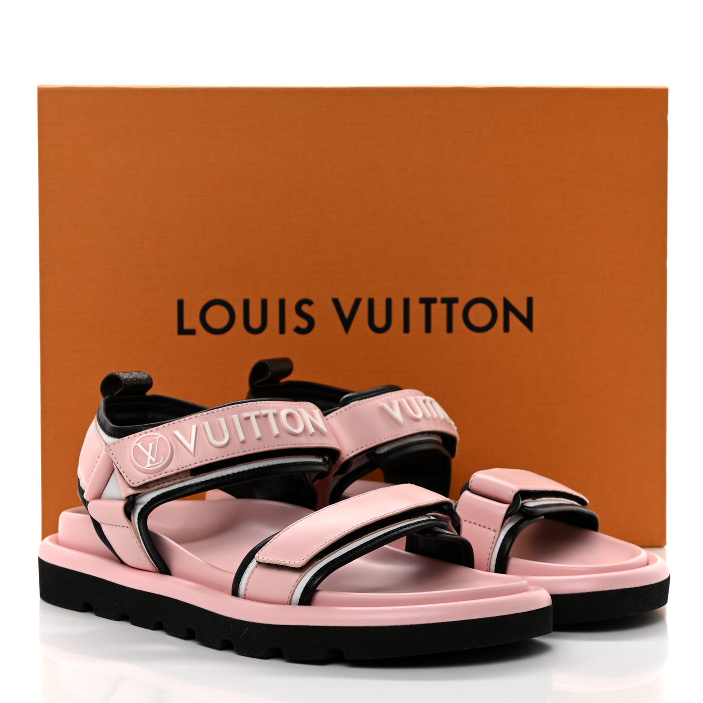 Calfskin Pool Pillow Flat Comfort Sandals 40 Rose Clair Pink