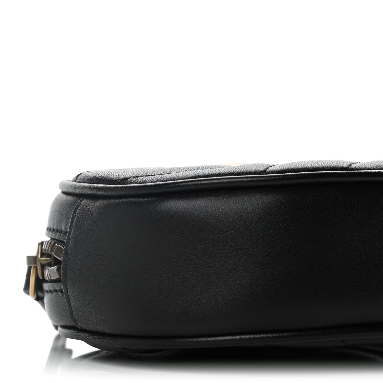Gucci Calfskin Matelasse GG Marmont Belt Bag 85 34 Black 11 of 16