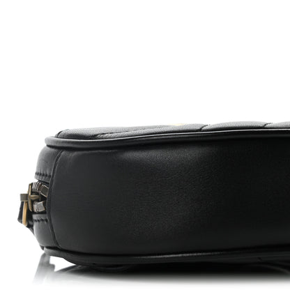 Gucci Calfskin Matelasse GG Marmont Belt Bag 85 34 Black 11 of 16