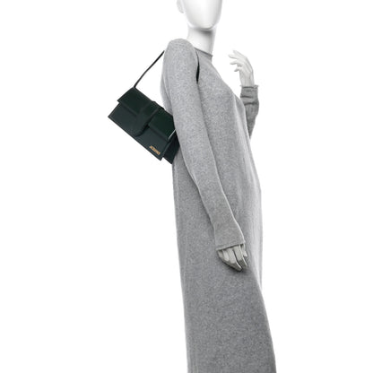 Jacquemus Glazed Calfskin Le Bambino Long Dark Green 2 of 10