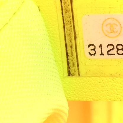 Chanel Mixed Fibers Calfskin Deauville Medium Tote Orange Yellow 8 of 11