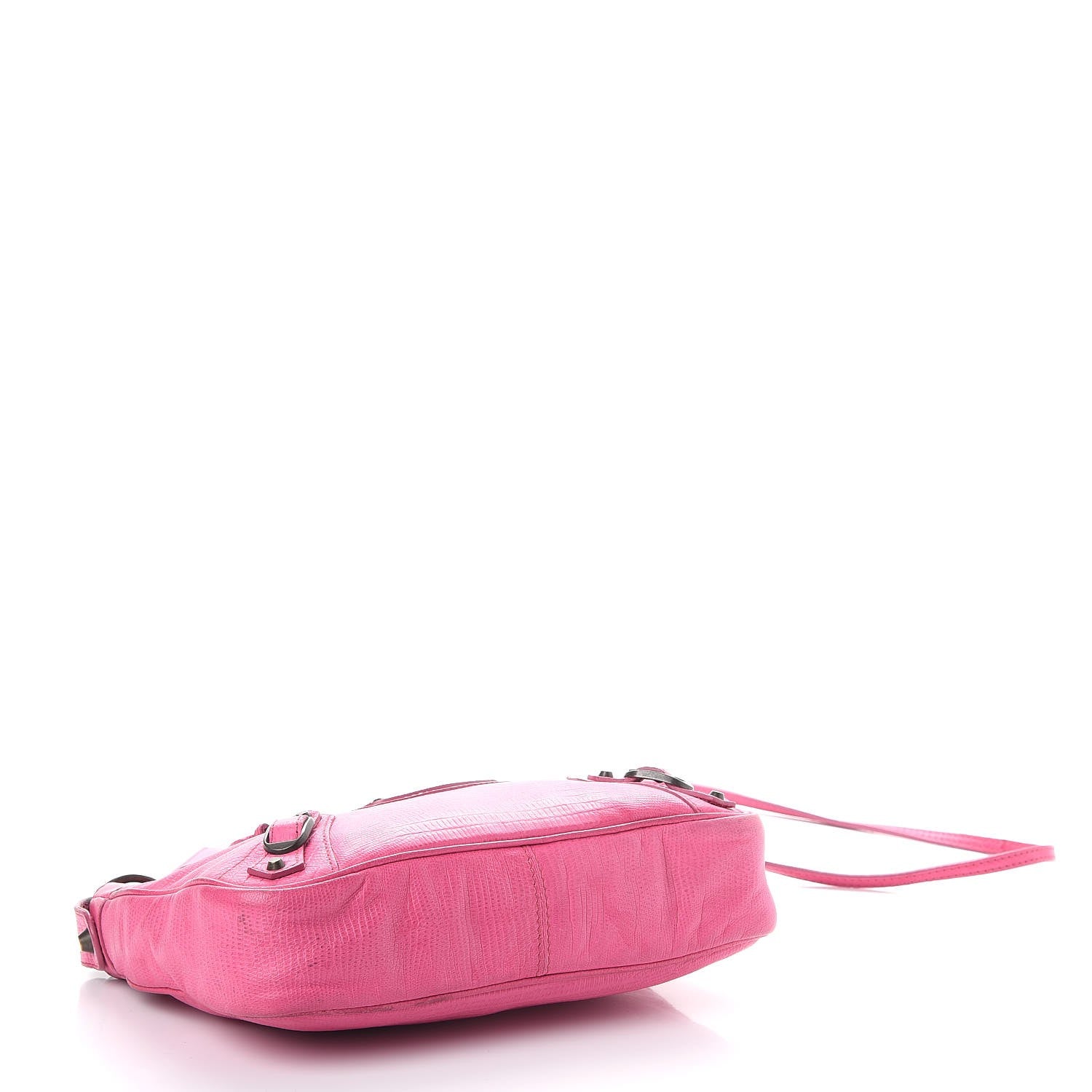 Balenciaga Lizard Embossed Hip Shoulder Bag Pink 4 of 12