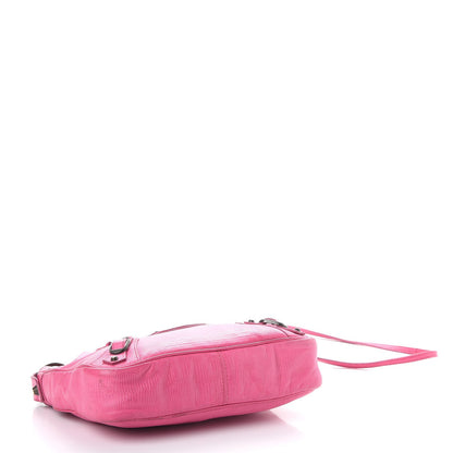 Balenciaga Lizard Embossed Hip Shoulder Bag Pink 4 of 12