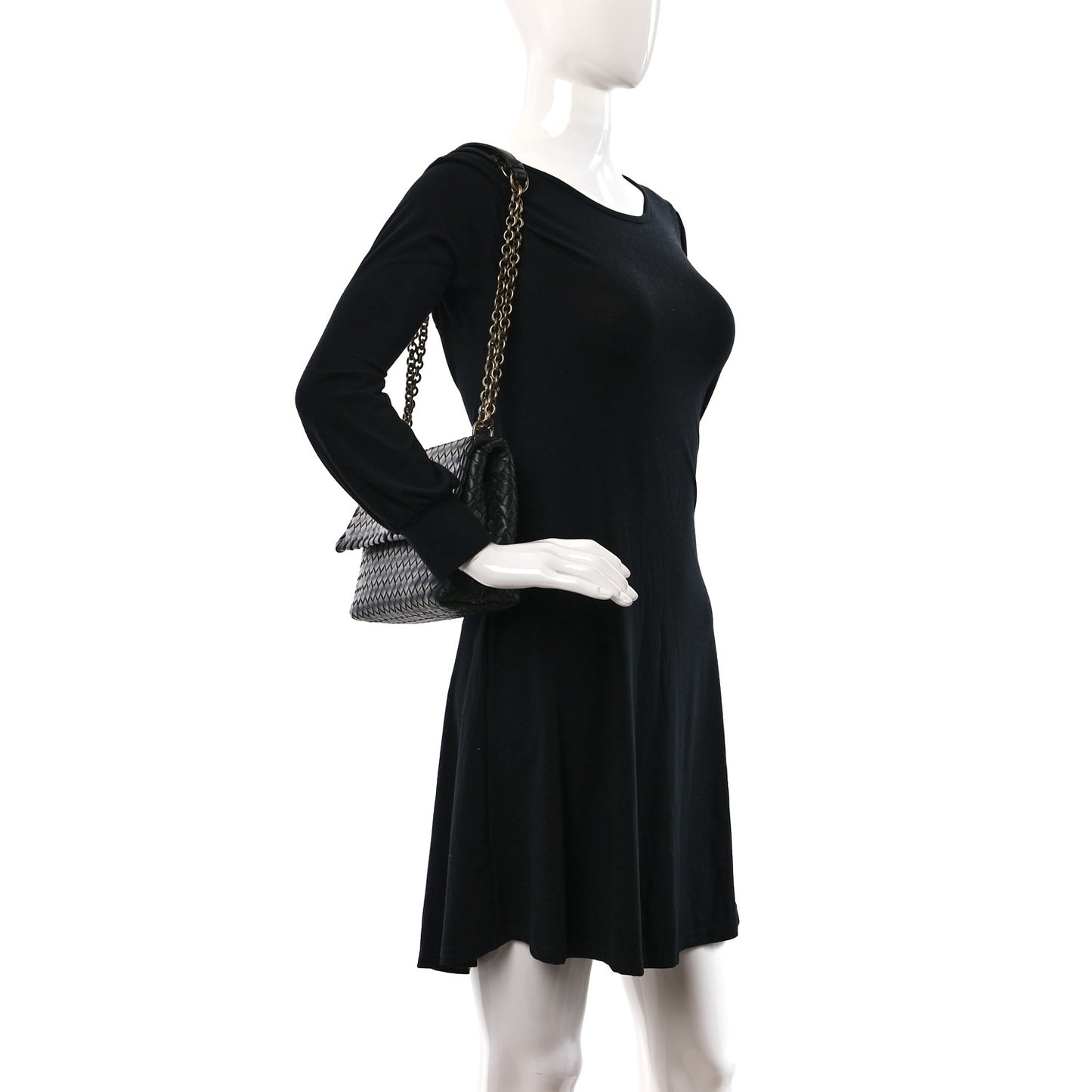 Nappa Intrecciato Small Olimpia Bag Black