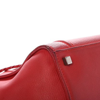 Celine Supple Calfskin Medium Phantom Luggage Vermillion 16 of 18