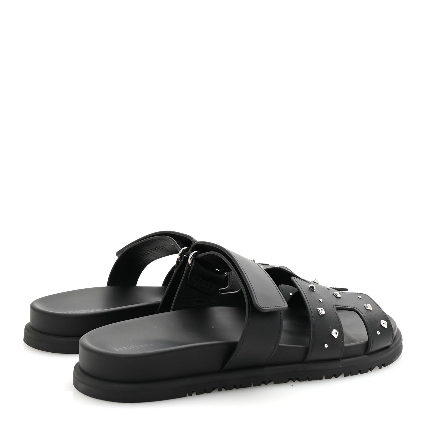 Calfskin Medor Studded Womens Chypre Sandals 39 Black
