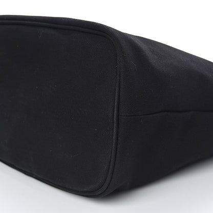 Prada Canapa Logo Bucket Tote Black 11 of 12