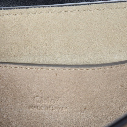 Chloe Suede Calfskin Small Faye Shoulder Bag Black 6 of 9