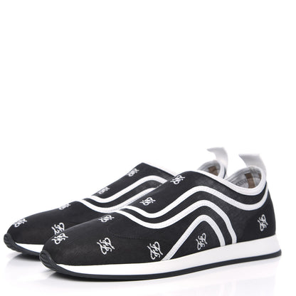 Fendi Mesh FF Karligraphy Slip On Sneakers 39 Black 3 of 8