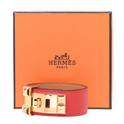 Hermes Swift Collier de Chien CDC 24 Bracelet T2 Rose Texas 7 of 7