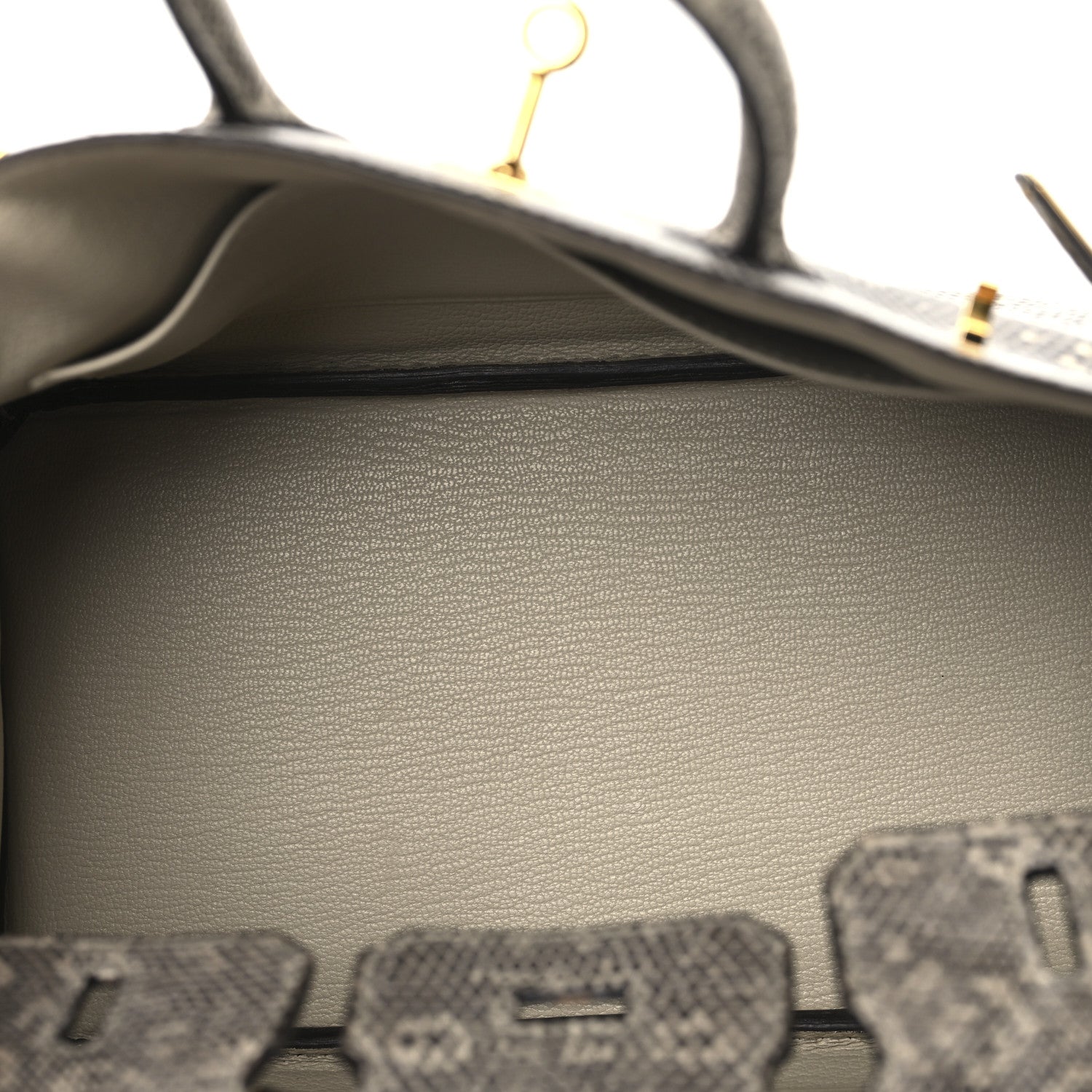 Hermes Lizard Birkin 25 Ombre 5 of 13