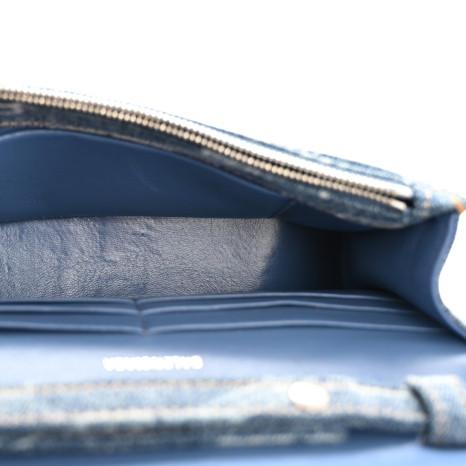 Balenciaga Denim BB Monogram Hourglass Chain Bag Blue 5 of 13