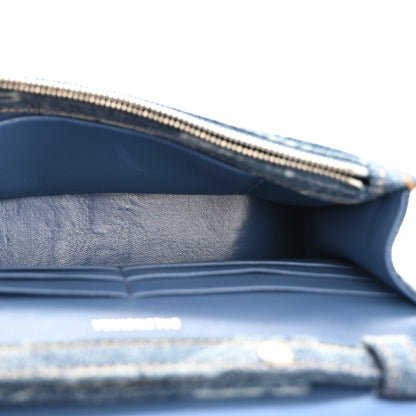 Balenciaga Denim BB Monogram Hourglass Chain Bag Blue 5 of 13